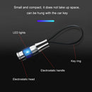Mini Car Static Eliminator Anti-Static Electrostatic Pen Key Ring (Blue)