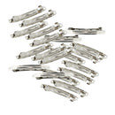 20pcs Blank French Barrette Hair Clips for DIY Women's Hair Accessories 8cm