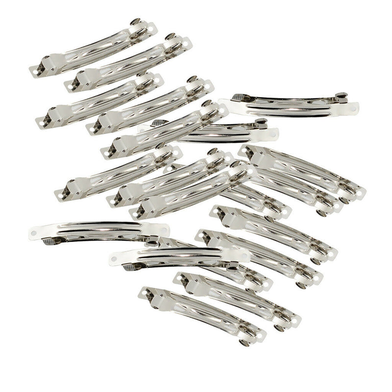 20pcs Blank French Barrette Hair Clips for DIY Women's Hair Accessories 8cm