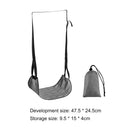 Airplane Footrest Hammock Adjustable Foot Feet Rest Travel Accessory (Grey) A