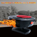 Fog Removal Car Air Heater Demister 12V Hot Warm Fan Defroster (Red)
