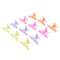 12pcs Women Practical Plastic Butterfly Style Grip Hairpin Hair Claws Clips