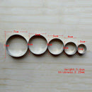 5PCS Round Circle Stainless Steel Cookie Cutter Biscuit DIY Baking Pastry Mould