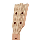 Neck and Fretboard for 23 Inch Concert Ukulele Hawaii Guitar Parts Replacement