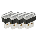 Mini USB White LED Car Interior Light Neon Atmosphere Ambient Lamp