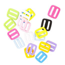 40pcs Plastic Slider Tri-Glide Adjust Buckles Backpack Straps Webbing 20mm