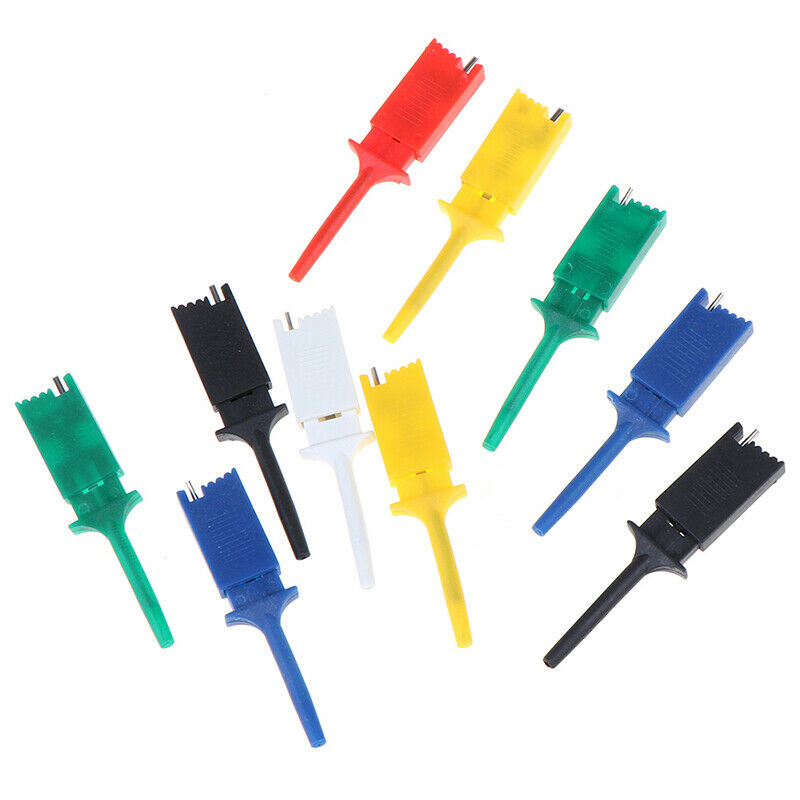 10pcs Test Hooks Clips for Measuring Instrument Test Clip Flat Hook FT