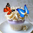 96pcs Mixed Butterfly flowers Edible Glutinous Wafer Rice Paper Cake Decorat Gw