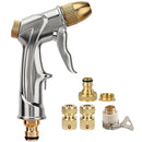 Garden Flush Hose Nozzle Kit with Brass Nozzle, Connector, Heavy Duty Hose