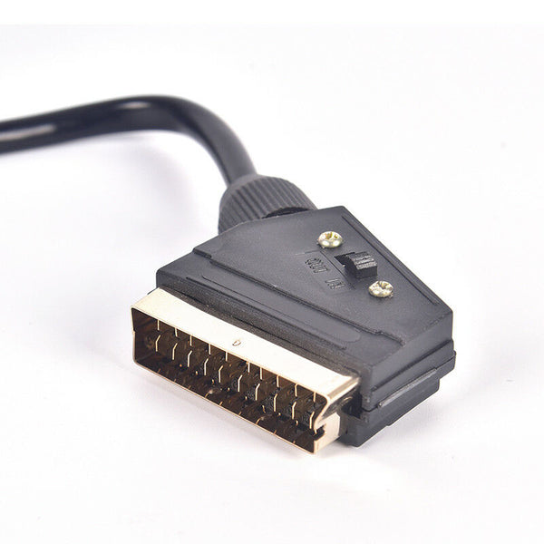1.5m Scart to RCA Triple 3 x Phono Cable Composite Audio Video Lead  JR JC!E