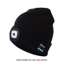 Unisex Bluetooth Earphone Music Hat Knitted Beanie Cap with LED Light for Winter
