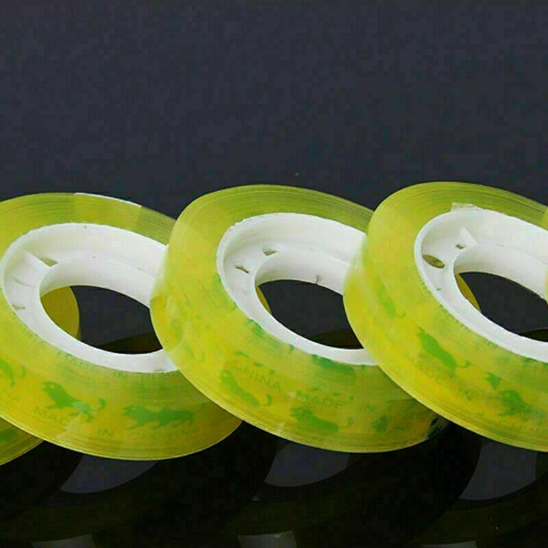 5 Rolls 12mm x 30m Clear Packing Sticky Tape Supply X4I4 U8L9 Q4M7
