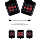 64LED Bicycle Automatic Direction Indicator Taillight Safety Warning  Light