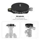 Camera Pan Base With Arca Swiss Style Plate, 0.95Cm Screw Aluminum Panorami E1W1
