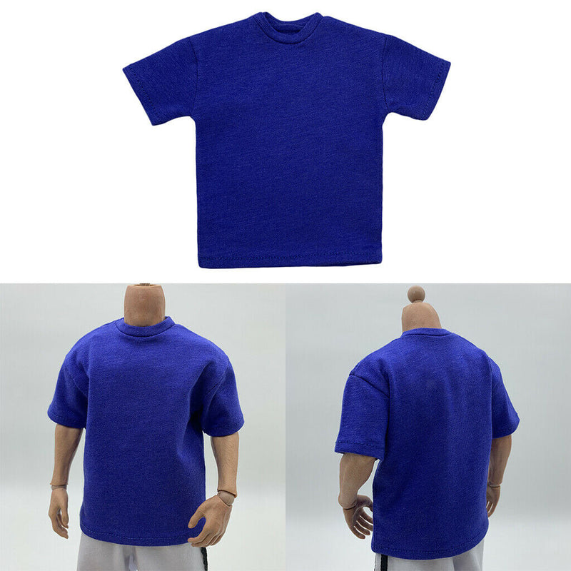 2x 1/6 Short Sleeve T-shirt for 12inch  Male Figures Dress-Up Accs