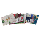 20pcs 4 Inch Mixed Christmas Medley Quilting Cotton Fabric Squares Patchwork