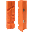 2PC 4.5 inchMagnetic Bench Vice Jaw Pad Multi-Groove Vise Holder Grips Heav
