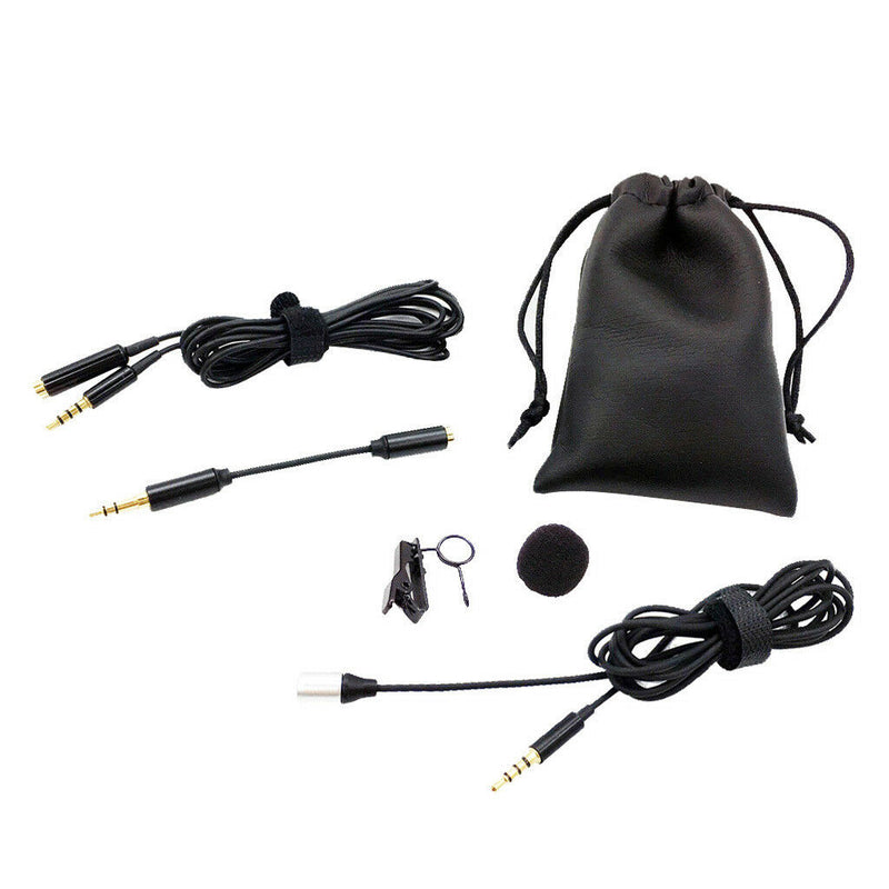 Portable Mini Lapel Lavalier Clip-On Microphone for Speech Lecture Class