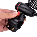 1X Steel Cable 90cm Spiral Security Lock Bike Cycle Bicycle Chain+2 Keys  3C