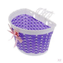 2x Kids Bike Purple Boys Shopping Holder Detachable Bowknot Accessories