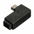 Mini USB Buchse Male auf Micro-USB Stecker 2.0 Female Winkel Adapter 90 deg I3C7