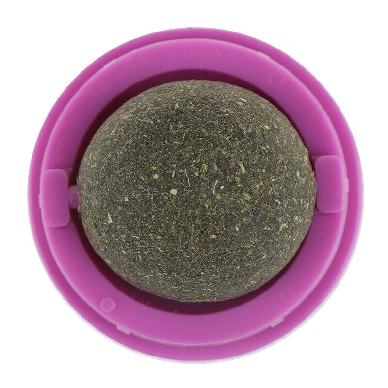 Catnip Ball Set Self-adhesive Rotated Catnip Silvervine Lick Ball For N JfJ Gw
