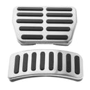 Chrome Pedal Pads Covers 2pcs Accelerator Brake Pedal Pads Covers Fit for VW