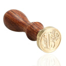 Sealing Wax Classic Initial Wax Seal Stamp Alphabet Letter J Retro Wood A