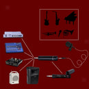 Wired Line Condenser Microphone Transmitter 6.5mm Plug Adapter for Recording