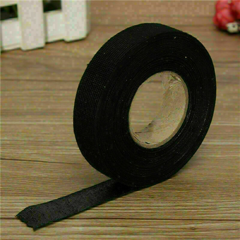 19mmx 15M Adhesive Cloth Fabric Tape Cable Looms Wiring Harness For Auto-Ca N2Z4