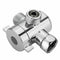 1/2 inch 3-Way T-adapter Diverter Valve Adjustable Shower Head Arm Mounted