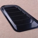 2pcs Black Car Decorative Air Flow Fender Intake Hood Scoop Bonnet Vent Cover