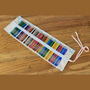 Canvas Pencil Wrap, Pencils Roll Pouch Case Hold For 48 Colored Pencils Pen