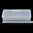 Nail Polish Holder Plastic Nail Supplies Storage Box Rectangle Nail Brushes O9L3