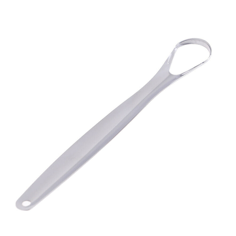 1X Tongue Scraper Reusable Stainless Steel Oral Fresher Cleaner Brush for K 3c