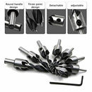3mm/4mm/5mm/6mm/7mm/8mm/10mm 7+1 Triple Point Countersunk Auger set