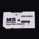 Dual slot Micro SD SDHC TF to MS Memory Stick Adapter For U0Q0 Converter CR V0B5