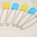 10Pcs Kilt Pin Shawl Pins Three Loops Safety Broochs For Baby Saliva Towel Pin