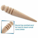 Multi-Size Wood Slicker (10 PCS) Leather Leathercraft Solid Wood Round Burn F7N9