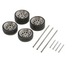 1/64 Metal Wheel Rims Tires Tyres Kit for Matchbox Parts DIY Accessories