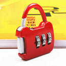3Dial Luggage Locks Combination Padlock Travel Suitcase Resettable W4D5 Pas P0V1
