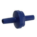4 Pcs 3mm Inside Diameter Hard Plastic One-way Check Valve Dark Blue