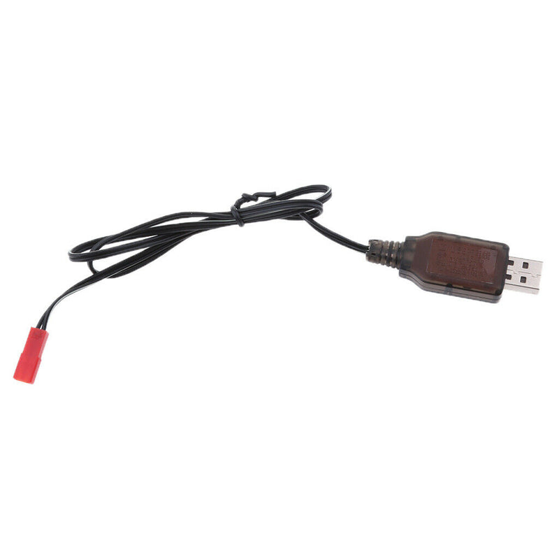 2 Pieces 4.8V USB to JST 2P Female Plug NI-MH/NI-Cd Batteries Charge Cables Cord