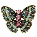 Ladies Women Alloy Diamond Cute Insect Brooch Butterflies