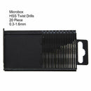 20x 0.3-1.6mm Tiny Mini Micro HSS Twist Drill Bit Set Drilling Craft Wood Tool