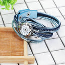 Duoya Brand Bracelet Watches For Women Luxury Crystal Clock Quartz Watch Fa