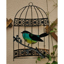 2x Iron Craft Birdcage Decor Wall Hanging Birdhouse Garden Fence Ornaments