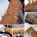 4Pcs/set Textured Bracelet Delicate Women Fashion Bracelet