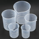 50 100 / 150 250 500ml Transparent plastic beakers graduate G2M2