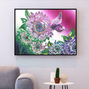 5D DIY Special Shaped Diamond Painting Flower Butterfly Cross Stitch Kits